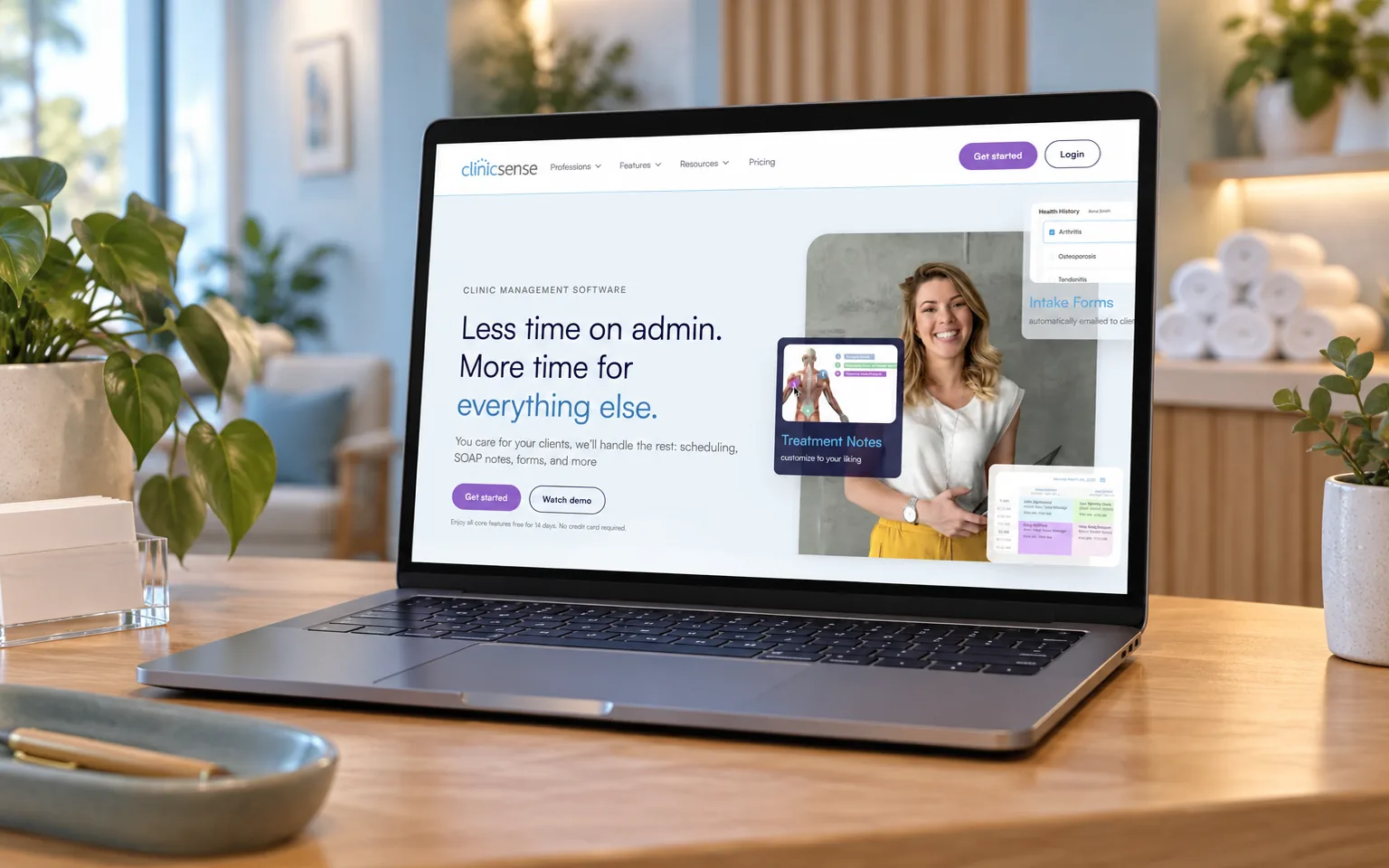 ClinicSense Growth Website — Website · Health SaaS
