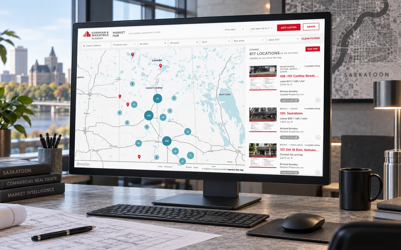 Cushman Market Intelligence — Web App · Commercial Real Estate